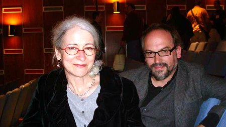 Martine Desjardins et son éditeur Antoine Tanguay