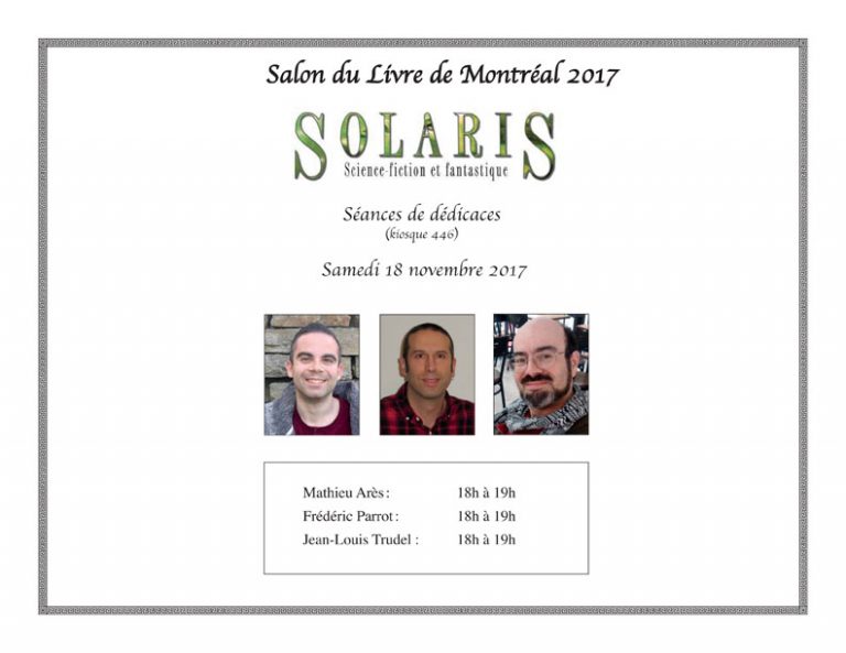 Célébrons ensemble le numéro 204 de Solaris!